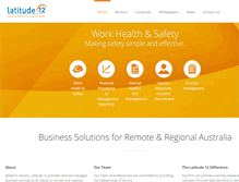 Tablet Screenshot of latitude12.com.au